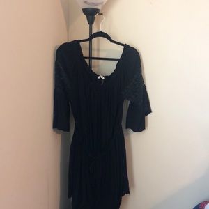 Black off the shoulder romper
